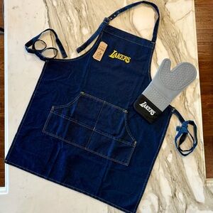 LA Lakers Denim Apron & Oven Mitt